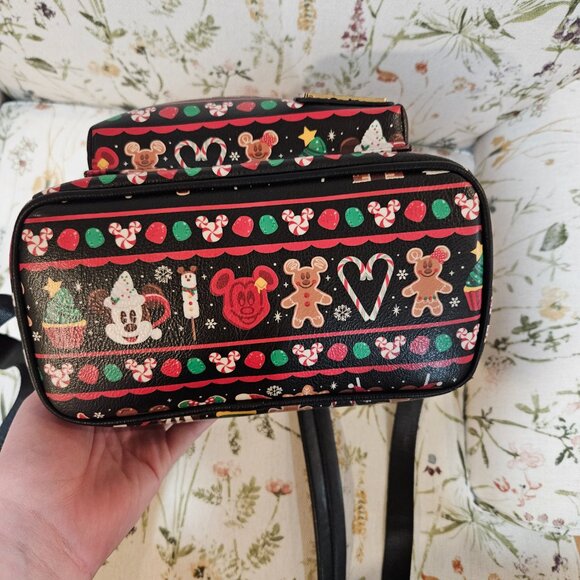Disney Parks Christmas Snacks Loungefly Backpack - Picture 6 of 7